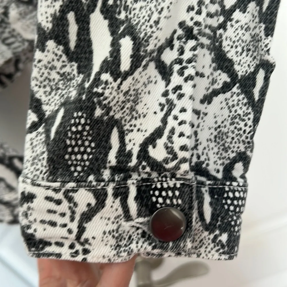 Frame Denim “gris multi” python jacket - Picture 7 of 9